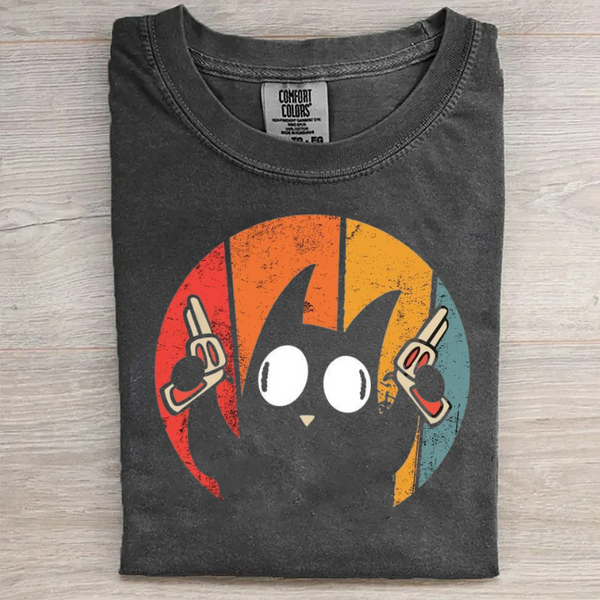 Cat Pew Pew Funny T-shirt