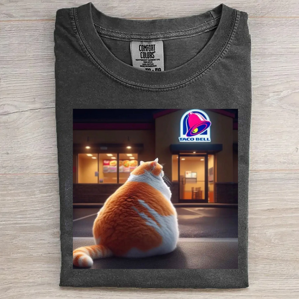 Fat cat goes to Taco Bell T-shirt
