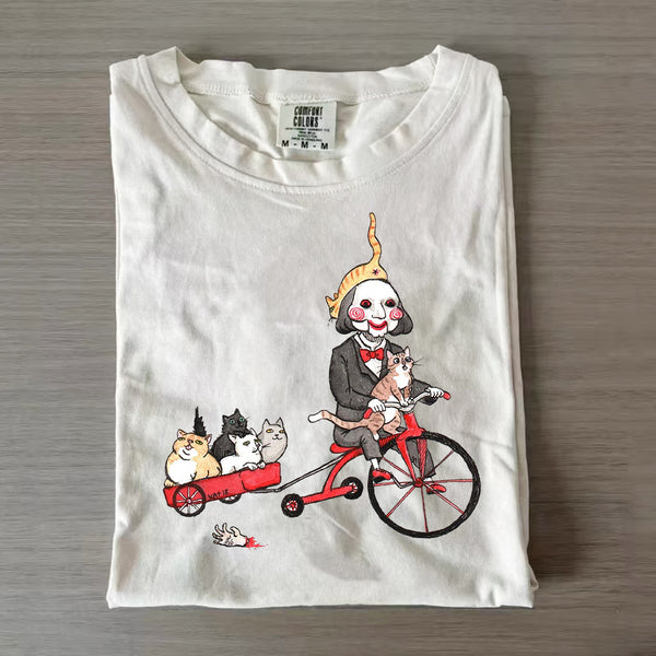 Puppet with Cats Horror Shirt