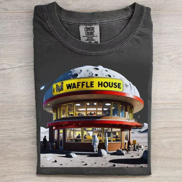 Waffle House on the moon T-Shirt
