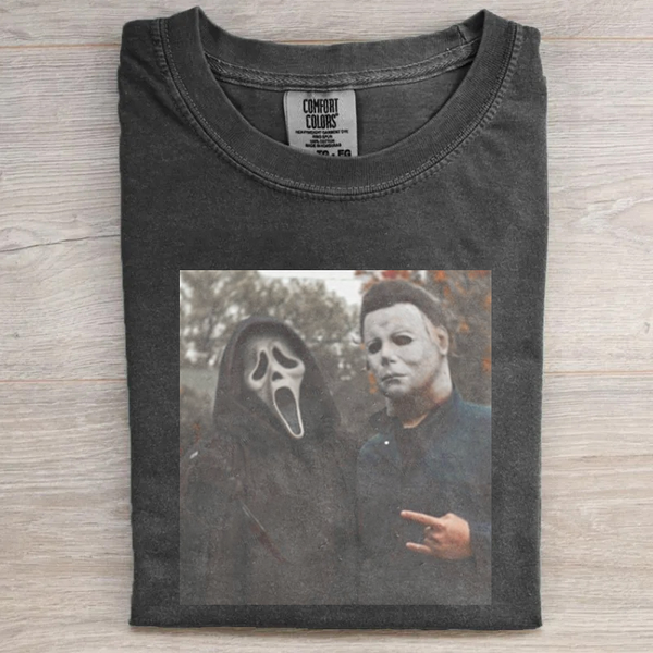 Vintage Horror Graphic T-shirt