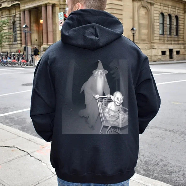 Gandalf Pushing Gollum in shopping cart Hoodie